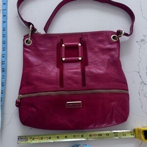 Jimmy Choo Pink Shoulder Bag with Adjustable Strap
